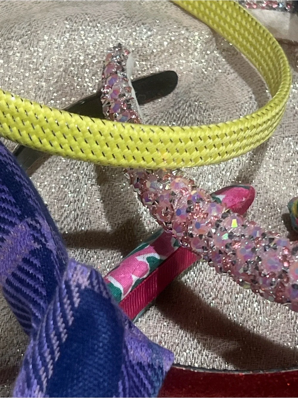 Lot Assorted Women's MulticolorHeadbands Bow Rhinestone Glitter